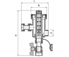 Perfexim magnetinis separatorius PHA-061M 3/4" Pmax 0,4MPa