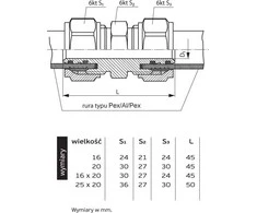 Perfexim MuffA susukti 703 20 mm (61 -003- 0200- 000)