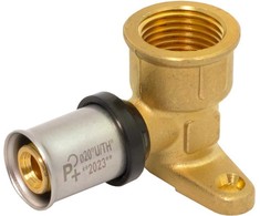 Perfexim PERFEKT SYS 908 Užspaudžiamoji alkūnė su 16x1/2 laikikliu