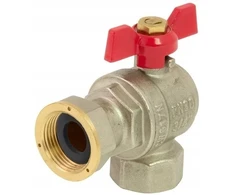 Perfexim Perfexim rutulinis kampinis vožtuvas perfekt sistema su sukama veržle PHA-010/O 1/2'' DN15 00-010-0150-001