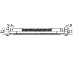 Perfexim PHA-250/2 DN12 jungiamoji žarna Type1 WW L-1000 Saugus metalinis jungiamasis kabelis, gofruotas, lankstus EN14800