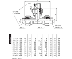 Perfexim Tee 70A 32mm (61-010-0320-000)