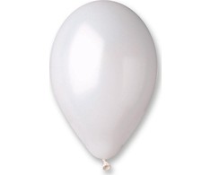 GoDan Gemar Metaliniai balionai Baltos, 25 cm, 100 vnt.