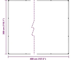 Skaidrus brezentas su kilpelėmis, 3x4 m, PVC