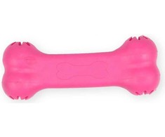 Aqua Nova Kramtukas kaulas rožinis 11cm su jautienos kvapu
