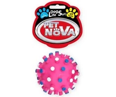 PET NOVA žaislas cypiantis spygliuotas kamuolys 7cm 2vnt