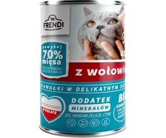 FRENDI with jautiena chunks in delicate sauce – šlapias kačių maistas – 400g