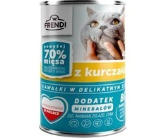 FRENDI šlapias kačių ėdalas su vištienos gabaliukais švelniame padaže - 400g