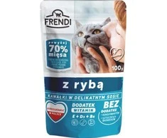 PIECES FRENDI Gabalėliai padaže su žuvimi - šlapias kačių maistas - 100 g