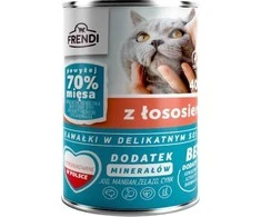 FRENDI with lašiša chunks in delicate sauce – šlapias kačių maistas – 400g
