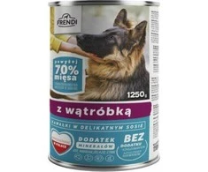 FRENDI with Liver chunks in delicate sauce – šlapias Maistas šunims – 1250g