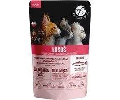 PET REPUBLIC Adult Lašiša smulkiai supjaustyta – drėgno kačių ėdalo- 100 g