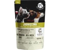 PET REPUBLIC Mini Smulkiai pjaustyta ėriena - Šlapias šunų maistas - 100 g
