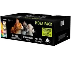 Pet Republic PETREPUBLIC Mega Pack vištiena, kalakutiena, ėriena, lašiša, Tuna – šlapias kačių maistas – 48x85g