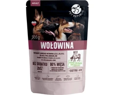 PetRepublic Drėgnas Šunų Maistas - PET REPUBLIC Suaugusiųjų Jautiena 500g