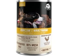 PET REPUBLIC Vidutinė ir didelė vištiena suaugusiems su daržovėmis - šlapias šunų maistas - 1250g