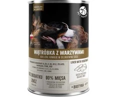 PET REPUBLIC suaugusiems, vidutiniams ir didelėms kepenims su daržovėmis - šlapias šunų maistas - 1250 g