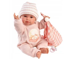 Peterkin Llorens lėlė 63812 38 cm verkianti Olivia su antklode