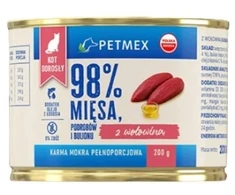 Petmex su wołowiną dla kotów dorosłych 200g