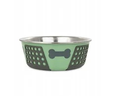 Pets Collection dubenėlis, šuniui, žalia, nadruk ko��, nerūdijantis plienas, antypo�lizgowa,17cm, 900ml
