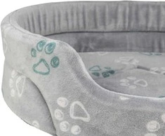 Pets Collection Jimmy Soft, guolis, šuniui/katei, minkštas pliušinis, apvalus, šviesiai pilkas, 50 cm