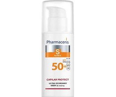 Pharmaceris Pharmaceris S, Apsauginis kremas kapiliarinei odai su rožine, SPF 50+, 50 ml - Ilgas galiojimo laikas!