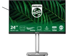 Mmd monitoriai Ekranai PHILIPS 24B2G5301/00 Monitorius 23.8 colio 1920x1080 100Hz HDMI DP USB tamsus pilkas