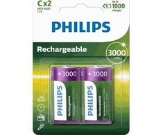 Philips 2x akumuliatorius R14 C 3000MAH PHILIPS R14B2A300/10