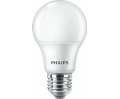 Set 6x bec LED Philips E27, 8W(60W), 220-240V, lumina alba calda 2700K, 806 lumeni, durata de viata 15.000 de ore, clasa energetica F