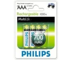 Philips Baterija AAA / R03 700mAh 4 vnt.