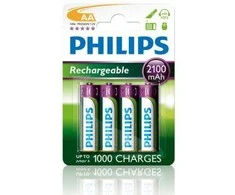 Philips Daugiafunkcis Akumuliatorius AA / R6 2100mAh 4 vnt.
