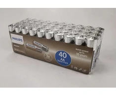 „Philips“ šarminės AA baterijos – 40 vnt