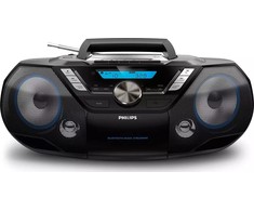 Philips CD Soundmachine AZB798T/12, Bluetooth, CD, MP3-CD, USB, DAB+, FM, kasetė, 12W