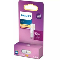 Philips Capsule 25 W G9, 1.9 W, 220 lm, Warm baltas
