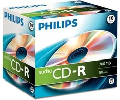 1x10 Philips CD-R 80 min. garso JC