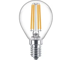 LEMP LED 6.5W E14 P45 2700K CL PHILIPS