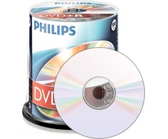 1x100 Philips DVD+R 4,7GB 16x SP
