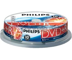 1x10 Philips DVD+R 8,5GB DL 8x SP