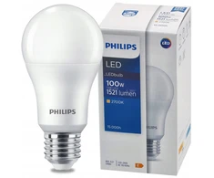 Philips Ecofit LED lemputė 13 W pakaitinė 100 W 1521 lm 2700 K LED lemputė ND 13–100 W A60 E27 827 1CT 2 metų garantija