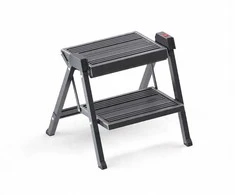 Philips Hailo sulankstomas laiptelių suolas StepFix / plienas / 2 laipteliai / juodas