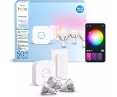 Rinkinys Philips HUE E WCA 345 GU10 | 4.7 W | 16 milijonų spalvų (3vnt. + šakotuvas + jungiklis)