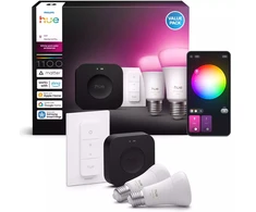„Philips Hue Bridge Pro“ + 2 x E27 + šviesos reguliatorius