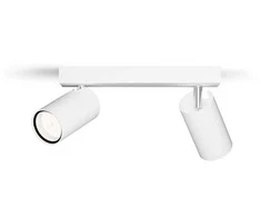 Taškinis LED šviestuvas PHILIPS IDRIS, IP44, 2xGU10, max 2x5W, baltos sp., 8,3x24x12cm
