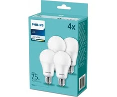 Lemputė Philips LED, A60, 2700 °K, E27, 10 W, 1055 lm 4 vnt
