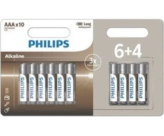 „Philips“ LR03A10BP/10, vienkartinė baterija, AAA, šarminė, 1,5 V, 10 vnt., 5 metai