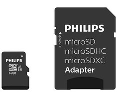 „Philips Micro SDHC“ 16 GB, 10 klasės, UHS-I U1, su adapteriu