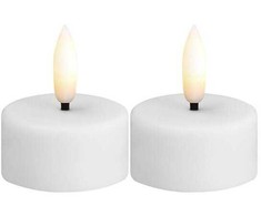 Philips Moods &amp; More MM LED žvakutė, tipo tealight, plastikas, balta, 2 vnt., 39x20 mm