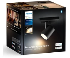 Philips LED prožektorius Hue Baltas Ambiance Runner GU10 Juodas