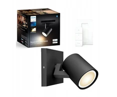 Philips LED prožektorius Hue Baltas Ambiance Runner GU10 Juodas