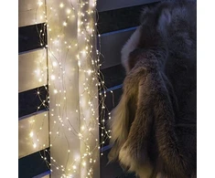 Kalėdinės lemputės Philips Sirius Home 30746, sidabrinės, permatomos, 350 vnt., LED, 12 W, 12 V, 2700 mm